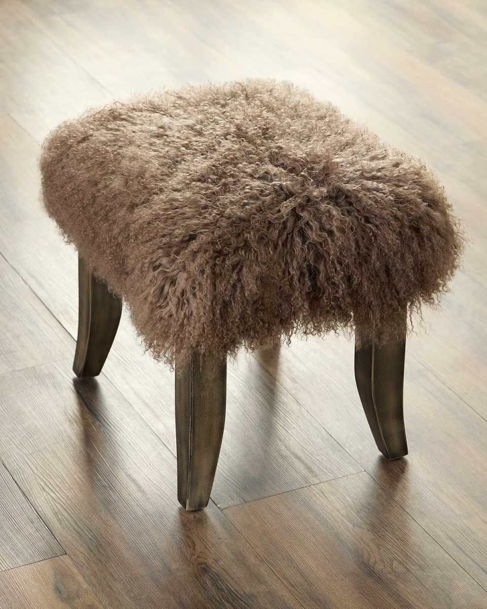 Ella Shearling Bunching Ottoman